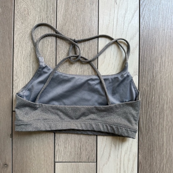 Nike Gray Sports Bra with Crisscross Straps - Picture 2 of 4
